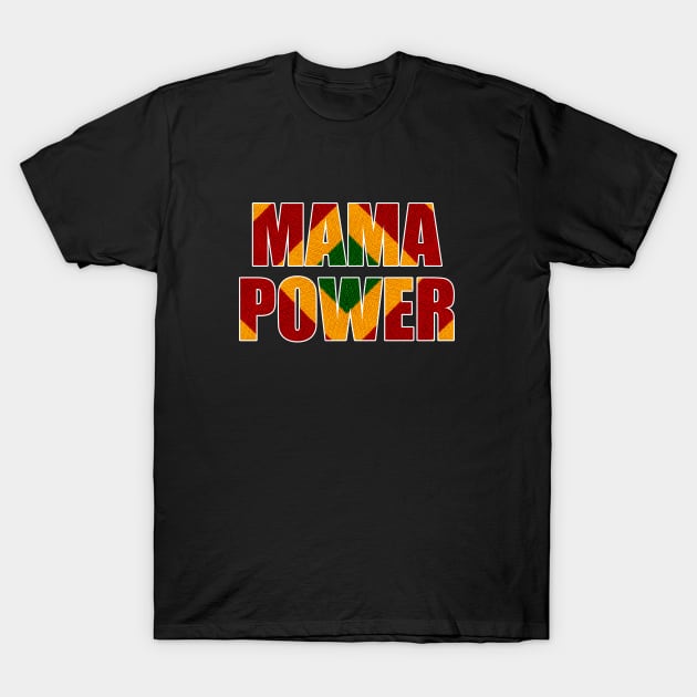 Mama Power, African Colors T-Shirt by alzo